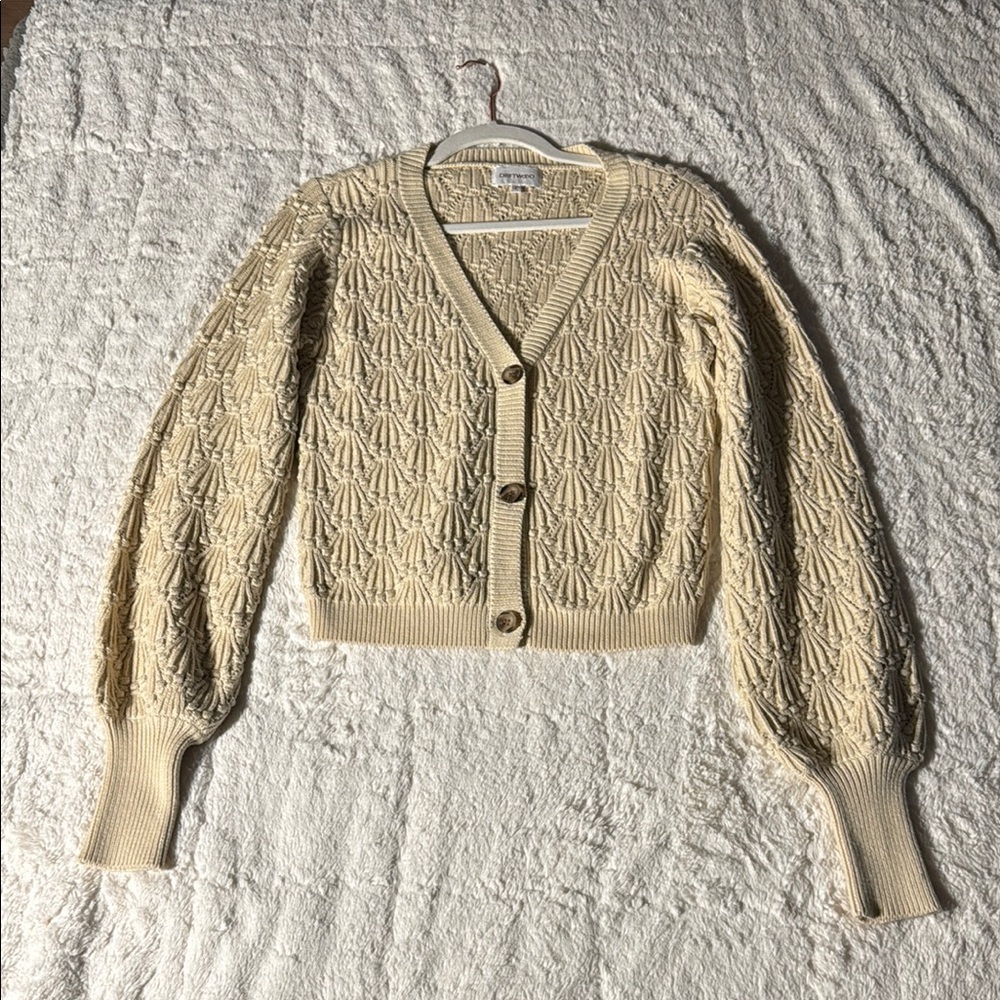 NWOT Driftwood Nancy Cardigan Size S color: Oat - Picture 6 of 12